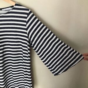 Zara Trafaluc Sz S M striped knit sweater dress
